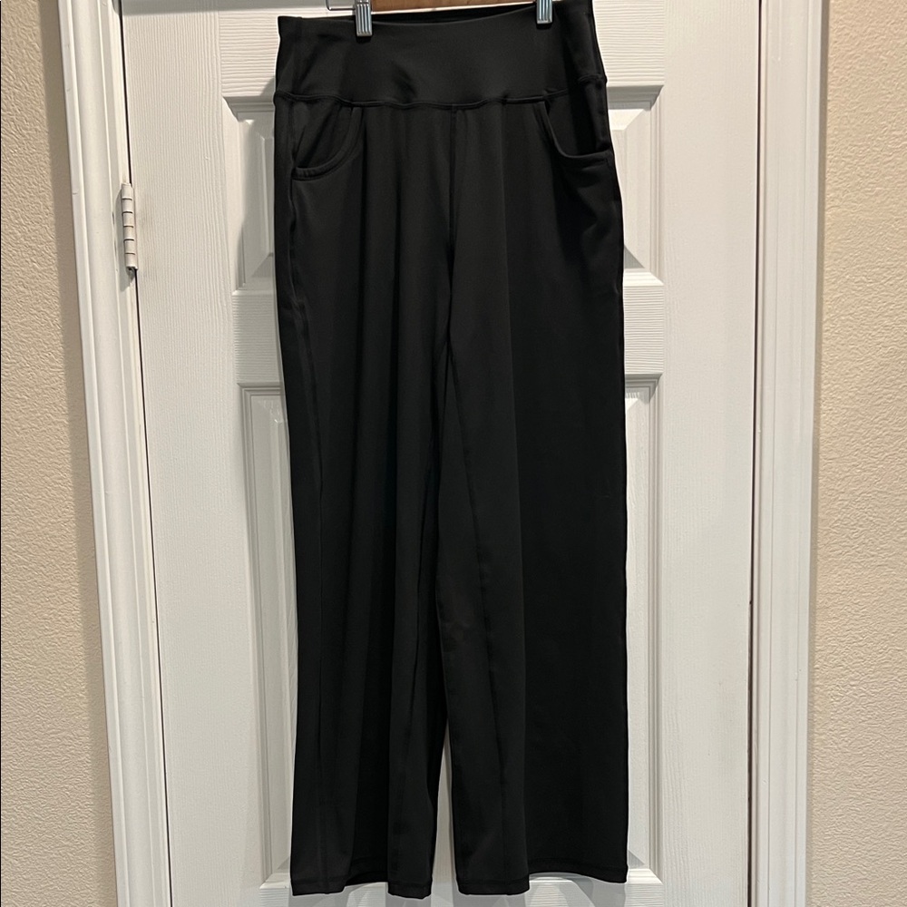 Black Wide Leg High-Waisted Pants